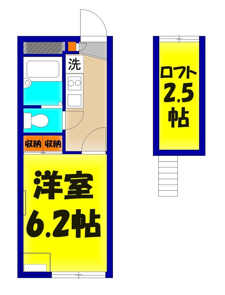 北葛飾郡杉戸町杉戸のアパートの間取り