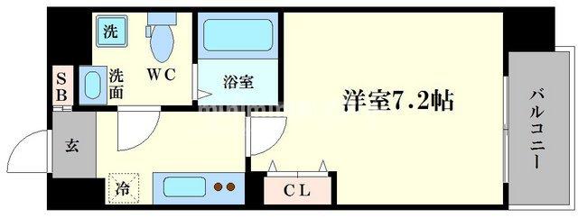 アドバンス大阪ルーチェの間取り