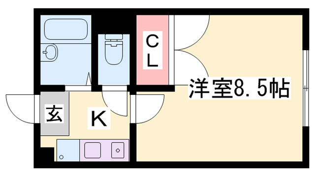 レオパレスセント・クロスの間取り