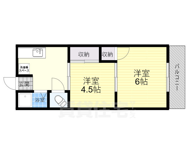 摂津市正雀のマンションの間取り