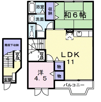 ソレイユ　ヴィラ　Iの間取り