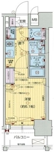 プレサンス難波フィネストの間取り