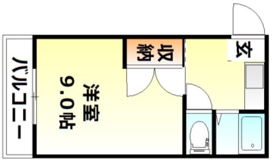 リトルハイム花尻58号館の間取り写真