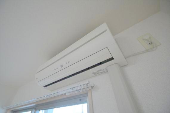 その他設備　エアコンが最初からついているのは、本当に助かりますね。