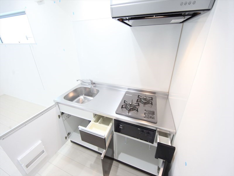 キッチン　システムキッチン（ガス2口コンロ付）　イメージ写真