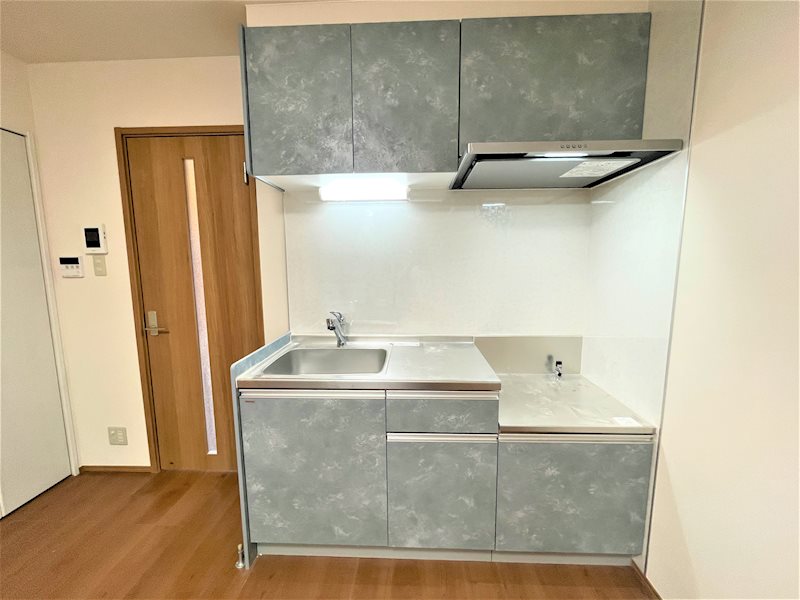 キッチン　大きなシンクが特徴の独立キッチン