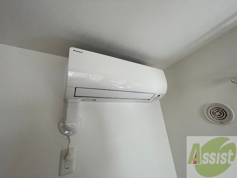 その他設備　エアコンが設置してありますので、寒暖対策もばっちり。