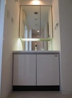 洗面設備　別タイプのお部屋です