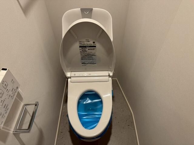 トイレ　落ち着いた色調のトイレです