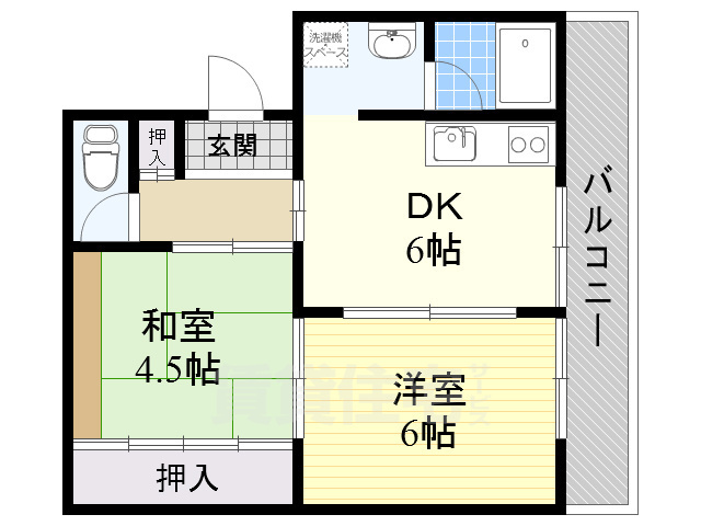 メゾン東茨木の間取り写真
