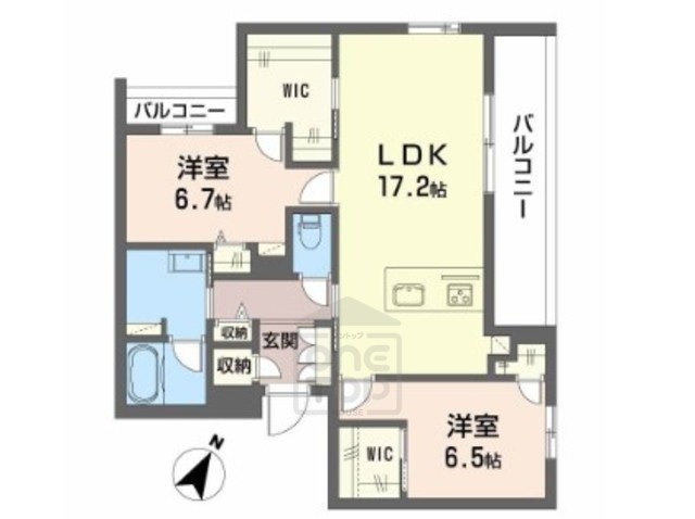 シャーメゾン ヴィア レクタの間取り写真