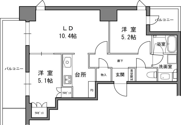 リビオ日本橋人形町の間取り写真
