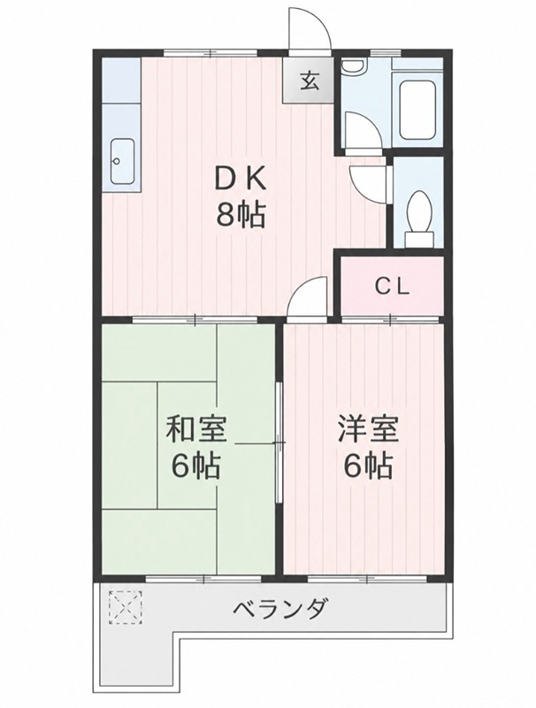 国寿マンションの間取り写真