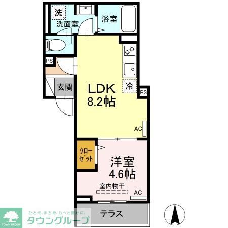 東京メトロ副都心線 小竹向原駅 徒歩15分 3階建 築4年の間取り写真