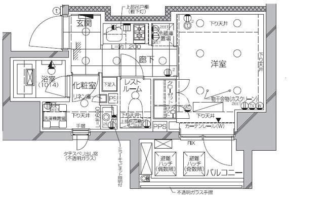 ピアース武蔵小杉EASTの間取り写真