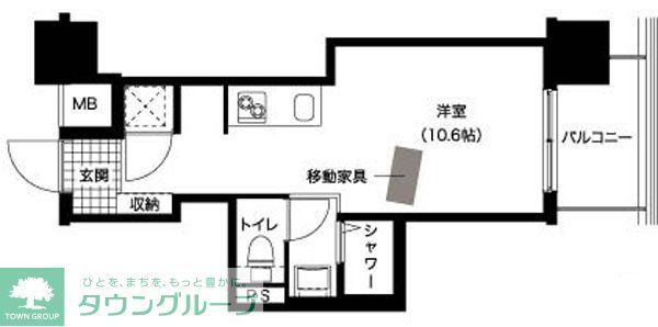 レジディア西新の間取り写真