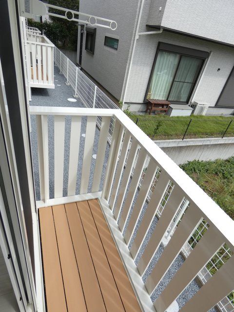 バルコニー　南東向きのお洗濯ものがよく乾くバルコニー