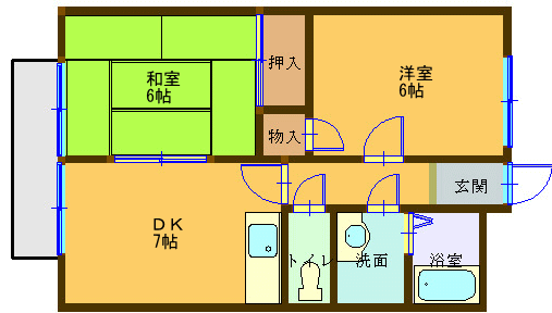 山義ハイツIの間取り