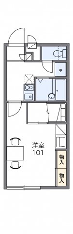 レオパレスＲａｓｓｕｒｅｒ新池の間取り