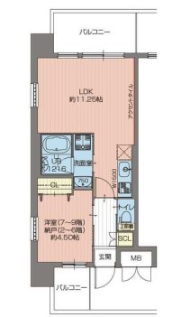 地下鉄御堂筋線 江坂駅 徒歩14分 9階建 築6年の間取り写真
