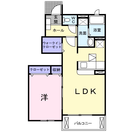 福知山市石原のアパートの間取り