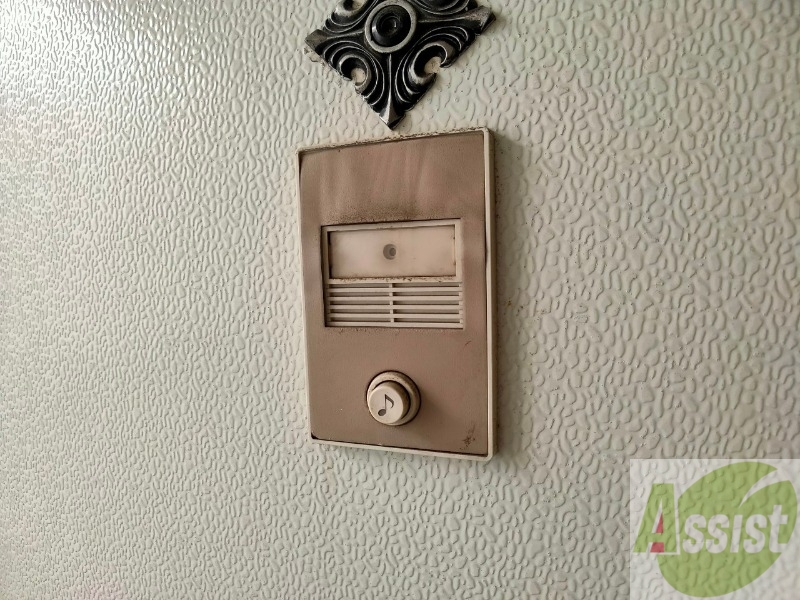 セキュリティ　来客時にはこちらのチャイムが鳴りますよ。