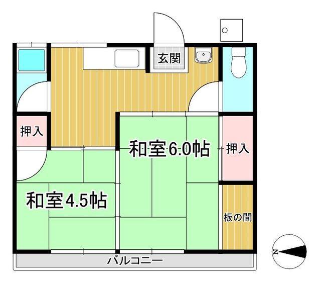 うめみつ第３ハイツの間取り