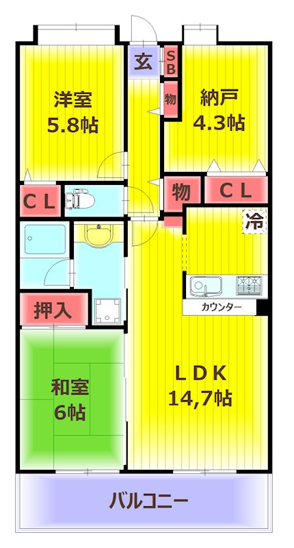 プラチドの間取り