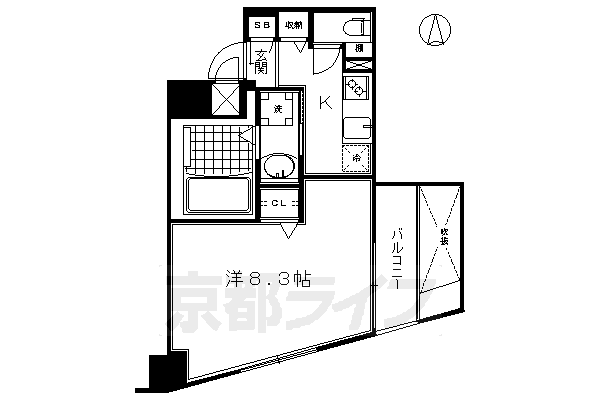 ベラジオ京都烏丸十条の間取り