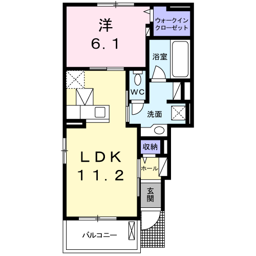 ジュネス 岡崎の間取り