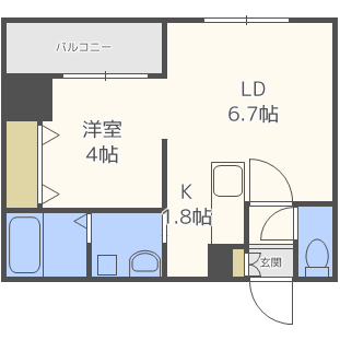 レジデンスタワー札幌の間取り