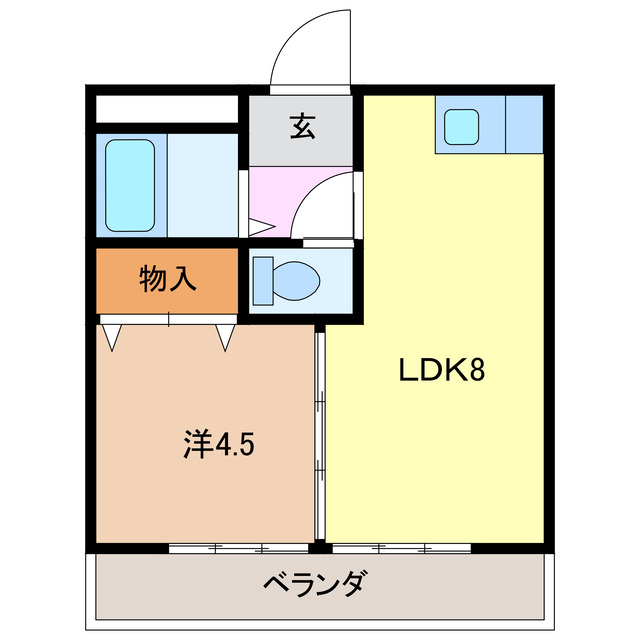 【ラポールＴの間取り】