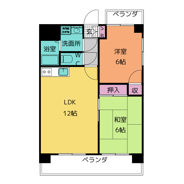 Ｓｃｕｄｅｔｔｏ　Ｍａｔｓｕｂａｒａの間取り