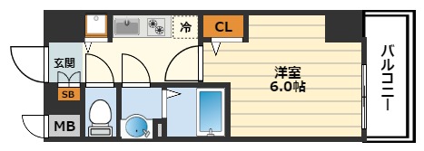 プレサンス天満橋チエロの間取り