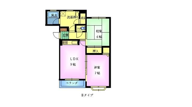 シャルマンシャトーＡ棟の間取り