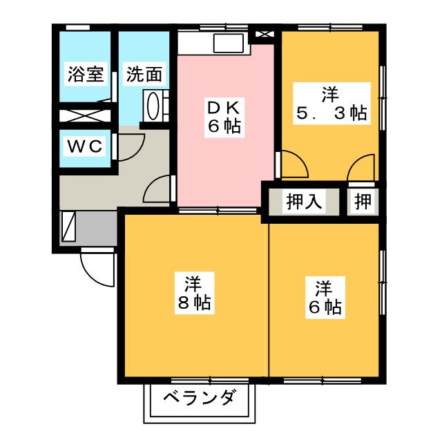 パークタウン中野Ｃの間取り