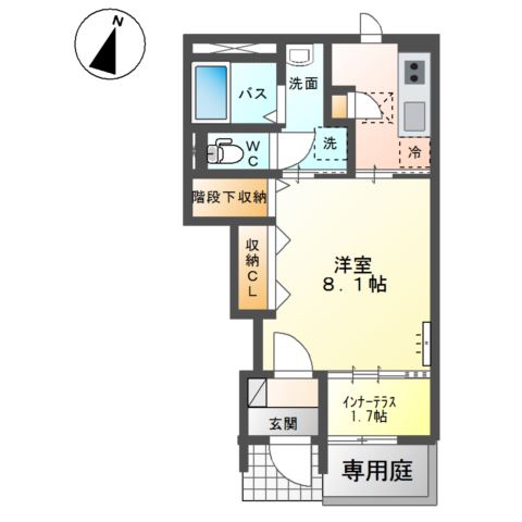 足柄上郡開成町延沢のアパートの間取り