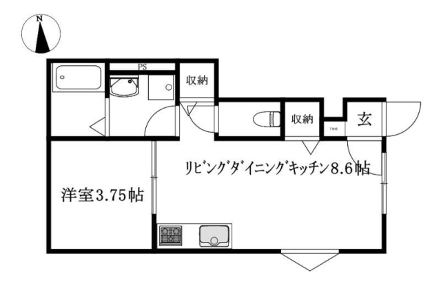 BELGRAVIA山西Premiumの間取り