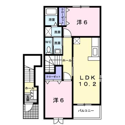 プレ　クラージュ　I棟の間取り