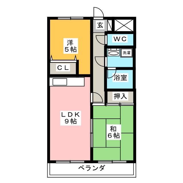 コスモ所沢の間取り