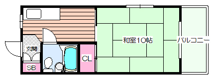 コーポサンプラザの間取り