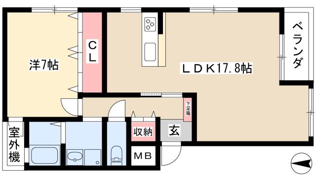 APPARTEMENT　NYの間取り