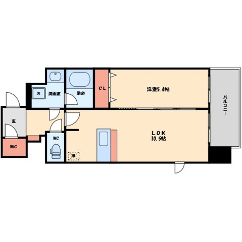 大阪市中央区松屋町のマンションの間取り