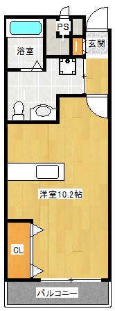 堺市堺区大町東のマンションの間取り