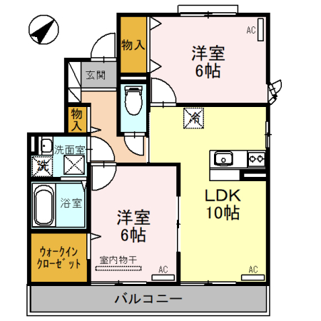 【アンシャンテ２１の間取り】