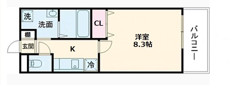 ラ・メール本町　Aの間取り