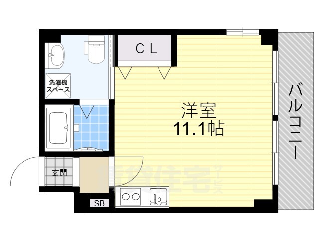 門真市三ツ島のマンションの間取り