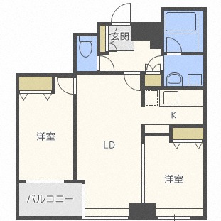 ラフィネタワー札幌南３条の間取り