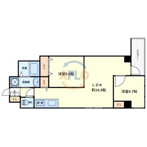 堺市堺区戎之町東のマンションの間取り