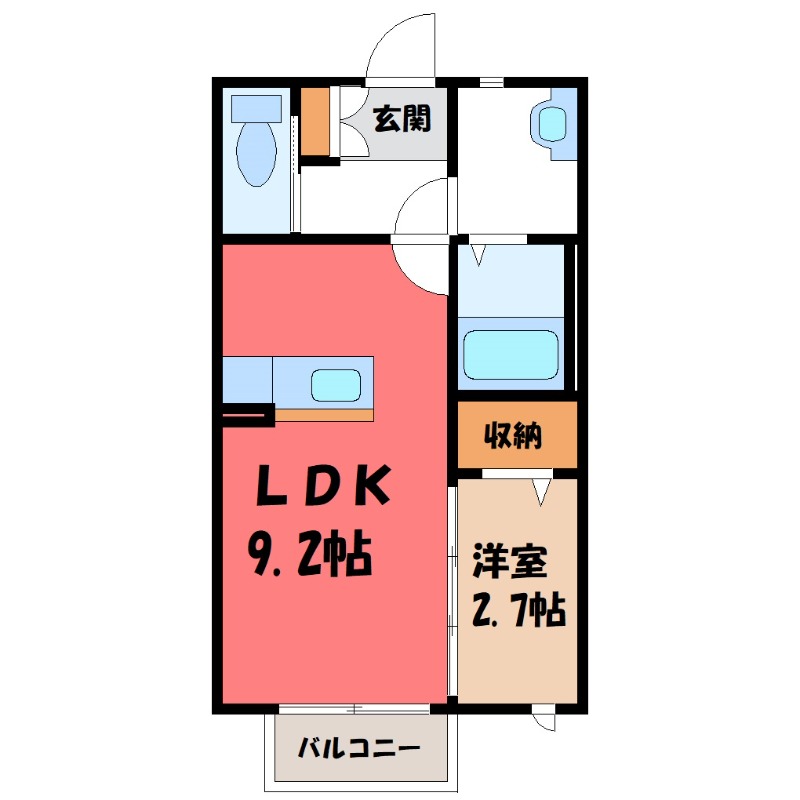 【シャインミヤマエ Fの間取り】